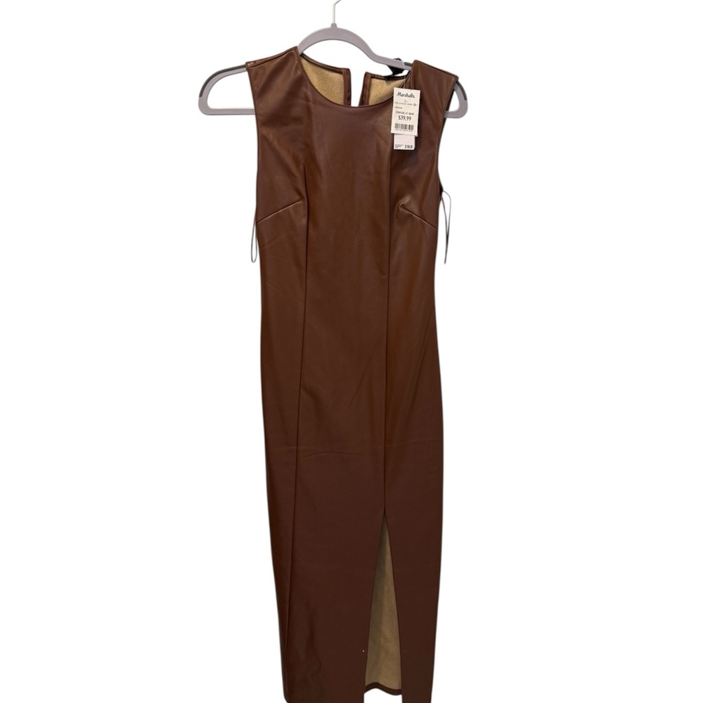 T.J.Maxx Chocolate Brown Midi Dress